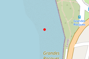 Map showing Grandes Rocques