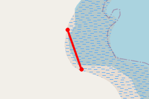 Map showing Torridon Beach