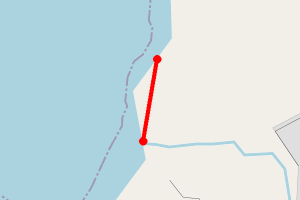 Map showing Gunnister Coastline