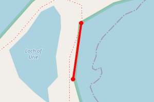 Map showing Urie Ness
