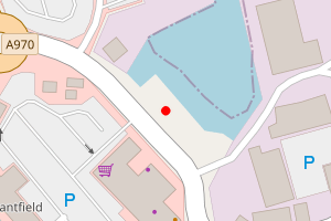 Map showing Garthspool Beach, Lerwick