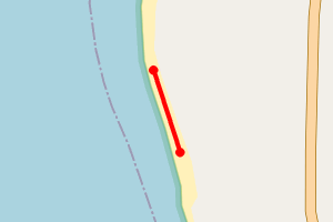 Map showing Drumchork shoreline