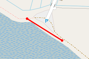 Map showing Kilnsea Riverside North