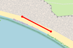 Map showing St Oswald's Bay