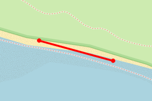 Map showing Dumbarnie Golf Links