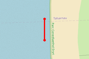 Map showing Harlech Point (Morfa Harlech)