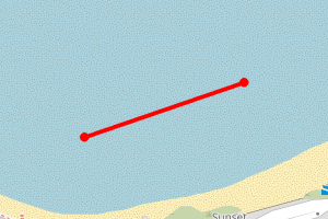 Map showing Porthmeor Beach West