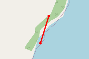 Map showing Bay opposite Ardnish Mowi farm, Lochailort