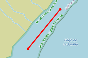 Map showing Caves Bay