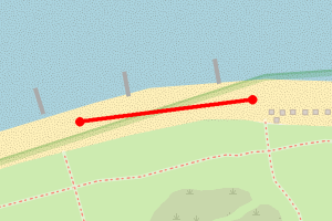 Map showing Findhorn Marina North
