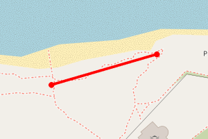 Map showing Covesea Lighthouse near Lossiemouth