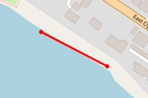 Map showing Helensburgh East Bay -West side