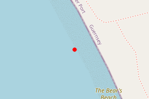 Map showing Bear's Beach