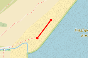 Map showing Freshwater East