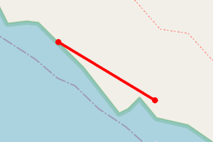Map showing Slaggan Rocky Shoreline 2