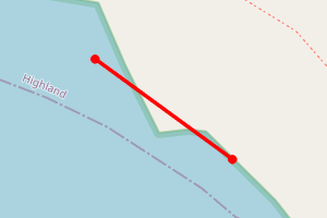 Map showing Slaggan Rocky Shoreline 3