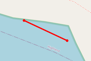 Map showing Slaggan Rocky Shoreline 4