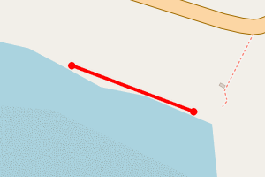 Map showing Monreith beach