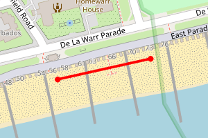 Map showing Sutton Place Bexhill