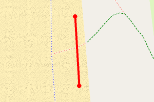 Map showing Berrow Sands