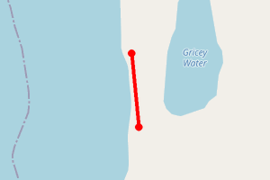Map showing St Catherine's Beach (South end), Stronsay