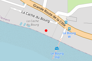 Map showing Le Bourg