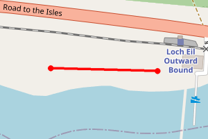 Map showing Loch Eil Outward Bound
