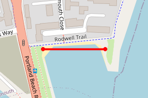 Map showing Smallmouth Bay