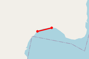 Map showing Vaccasay East Beach