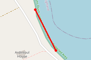 Map showing Ardintoul Bay, Kyle