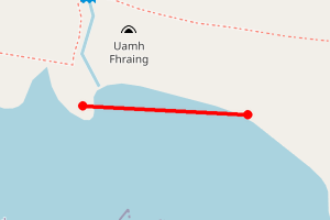 Map showing Eigg, Massacre Cave