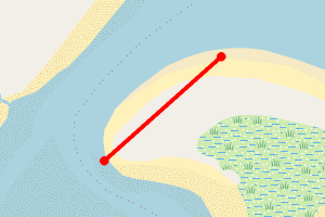 Map showing Dulas estuary