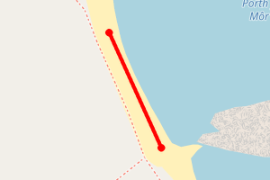 Map showing Porth Y Mor East