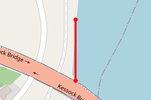 Map showing North Kessock - Lifeboat point
