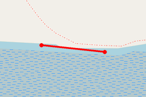Map showing Lower Marsh Farm Beach, Landulph