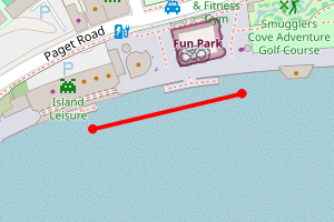 Map showing Whitmore, Barry Island