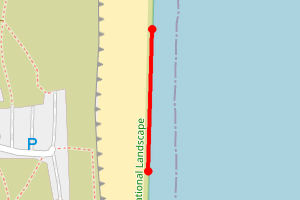 Map showing Dunwich Heath and Beach