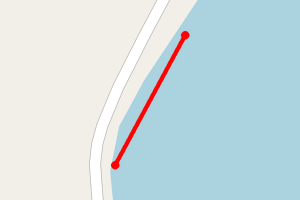 Map showing Garlieston Harbour