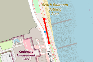 Map showing TEST - Beachclean for this Sat 12th August