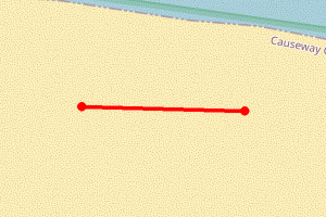 Map showing Benone Strand