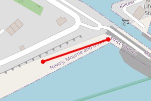 Map showing Kilkeel Harbour 1