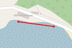 Map showing The Old School House - Kishorn