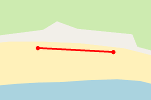 Map showing SIF - Crossapol Gully