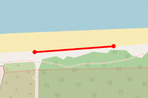 Map showing Findhorn Beach Kinloss Barracks 3