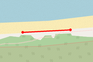 Map showing Findhorn Beach Kinloss Barracks 4