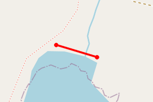 Map showing Pund Voe Beach
