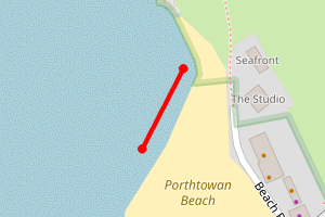 Map showing Porthtowan