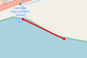 Map showing Head of Loch Fyne