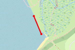 Map showing Ruddon's Point/Cocklemill Burn