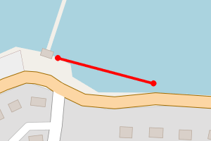 Map showing Ardnadam Pier